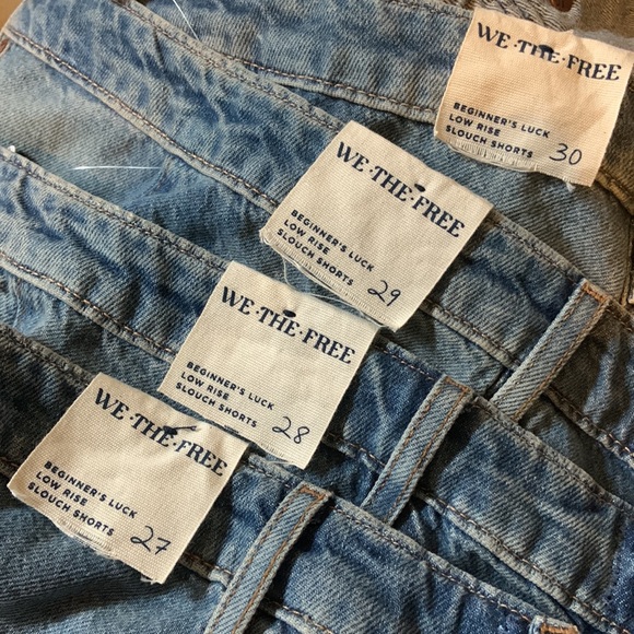 FREE PEOPLE We The Free Beginner's Luck Slouch Shorts - Picture 5 of 6